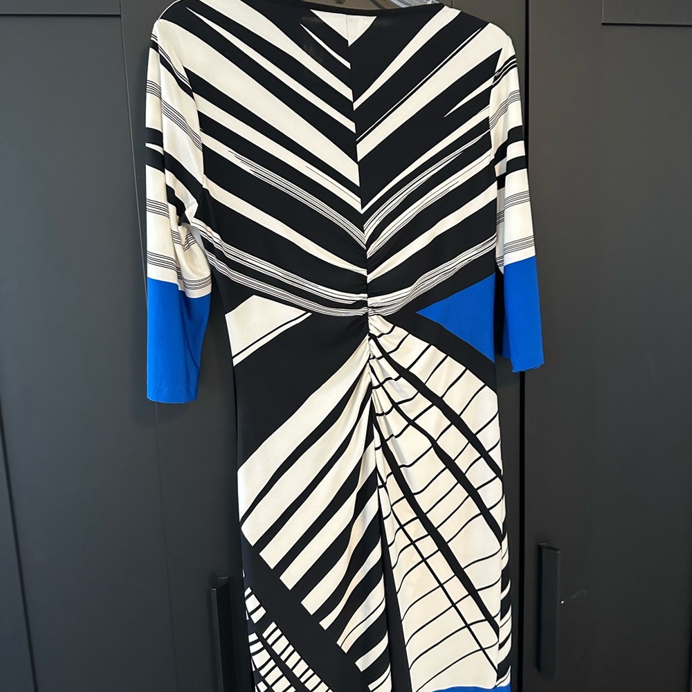 Donna Morgan dress size 8 black blue white